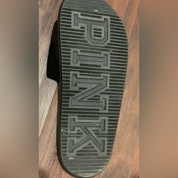 Victoria Secret PINK UK University of Kentucky Collegiate Sherpa Slides Sandals - Picture 12 of 13